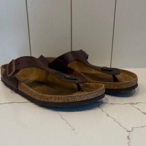 Birkenstock Brown Gizeh Sandals